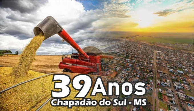 Chapadão do Sul tem o agro como motor e chega aos 39 anos entre as 10 melhores do estado