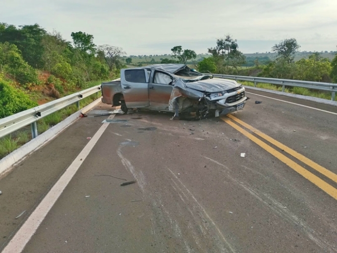 Acidente na MS-436, próximo à ponte do Piraputanga, em Figueirão, exige atenção dos motoristas
