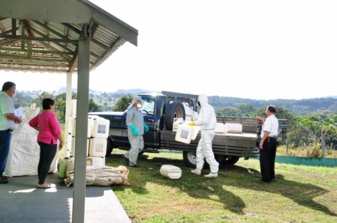 Prefeitura, INPev e Sindicato Rural realizam a 1ª Coleta De Embalagens em Figueirão.
