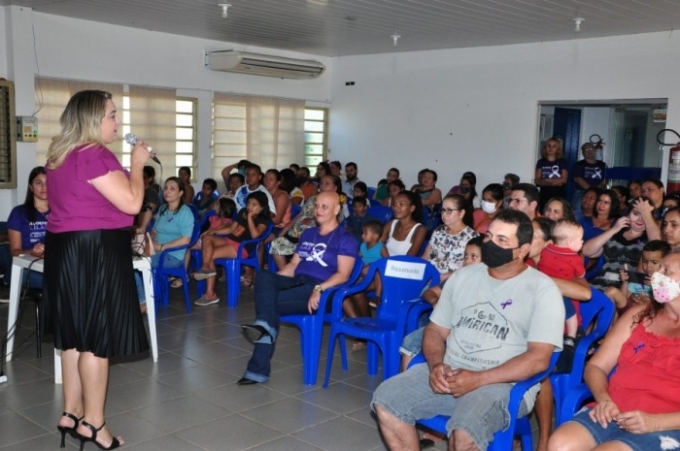 Figueirão: Realizada no CRAS palestra do agosto lilás pelo fim da “Violência Contra a Mulher”.