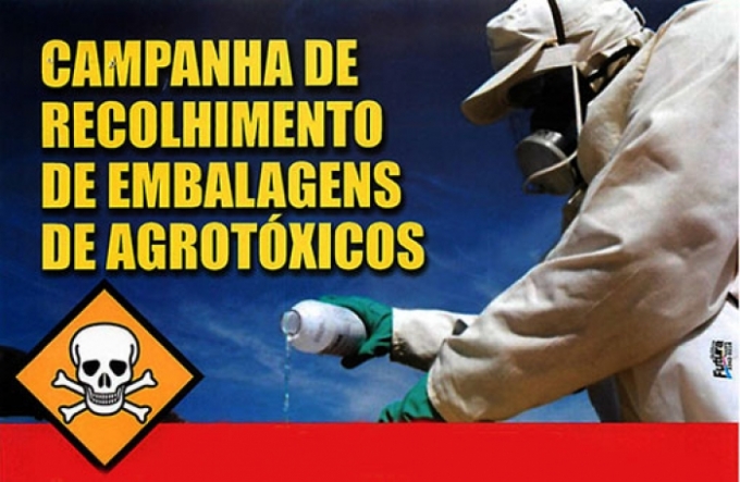 Sindicato Rural realizara Campanha de Recebimento Itinerante de Embalagens Vazias de Agrotóxicos.
