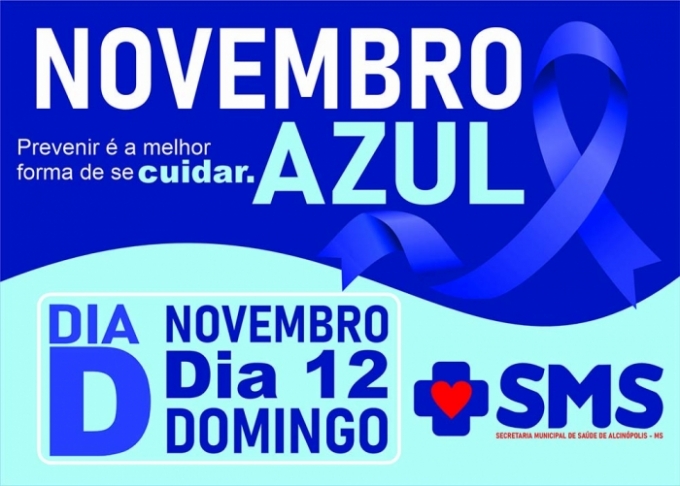 Secretaria Municipal de Saúde de Alcinópolis promove campanha Novembro Azul.