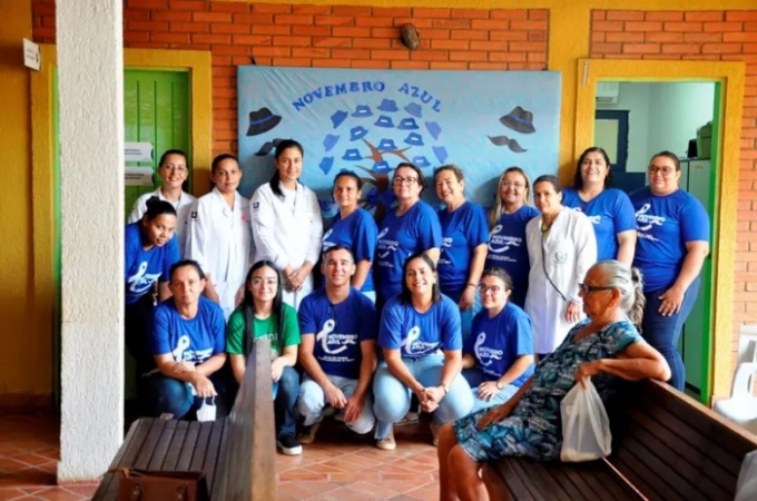Secretaria de Saúde de Figueirão realizou na UBS o “Hiperdia Azul”.