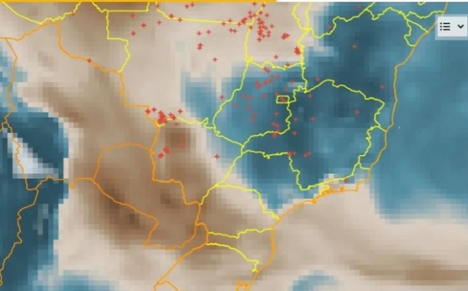 Fumaça no Pantanal chega ao Sudeste e Sul do país e piora qualidade do ar Fumaça no Pantanal chega ao Sudeste e Sul do país e piora qualidade do ar