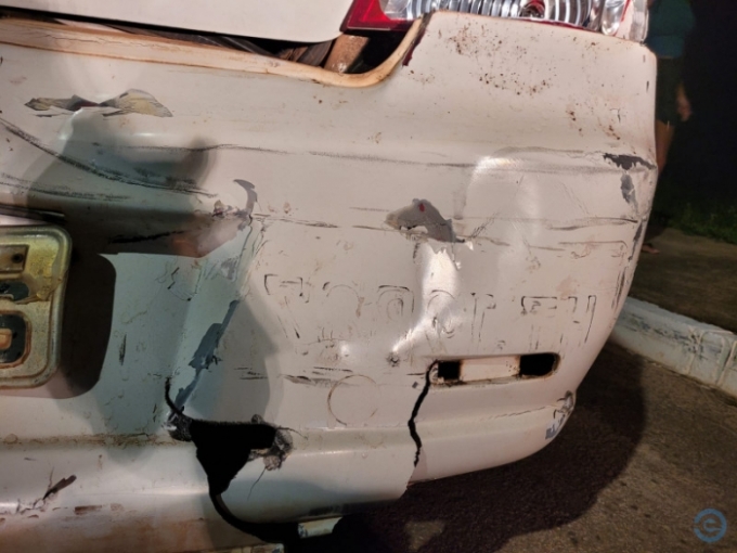 Motorista de camionete causa acidente em Coxim, foge, mas deixa assinatura