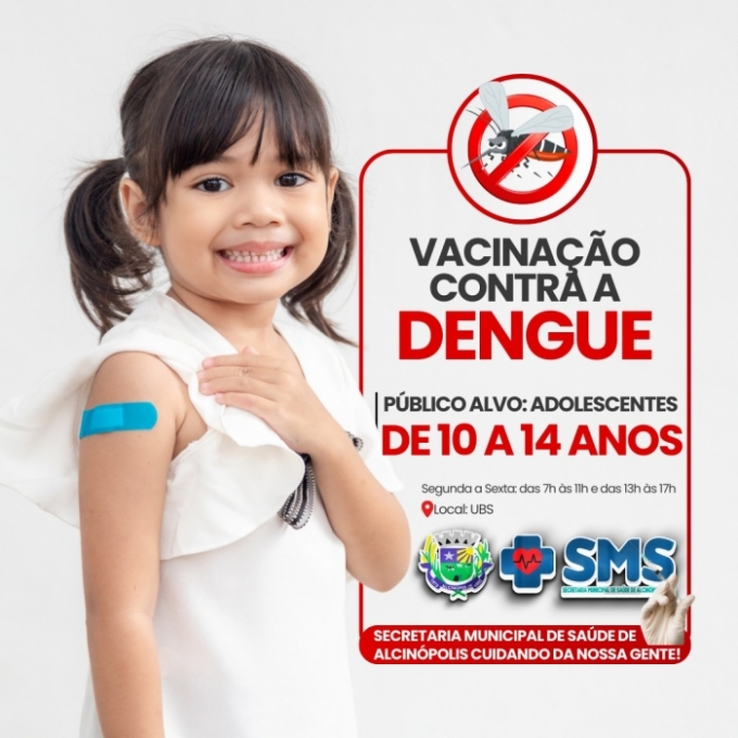 ATENÇÃO: Secretaria Município de Saúde de Alcinópolis, informa.