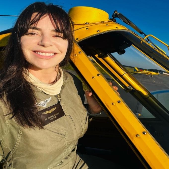 A aviação agrícola se despede de Juliana Turchetti. A aviação agrícola se despede de Juliana Turchetti.