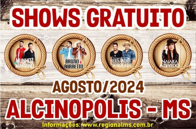 Alcinópolis esse mês (agosto) será o palco para grandes duplas sertanejas. Alcinópolis esse mês (agosto) será o palco para grandes duplas sertanejas.