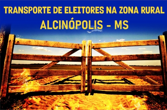 TRE_MS publica a lista de transporte para eleitores na zona rural de Alcinópolis. TRE_MS publica a lista de transporte para eleitores na zona rural de Alcinópolis.