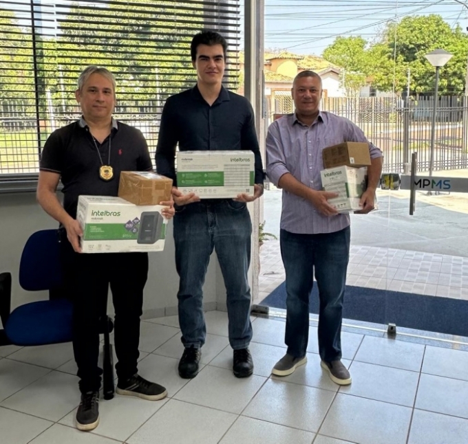 MPMS entrega itens eletrônicos para Delegacia Da Policia Civil de Figueirão MPMS entrega itens eletrônicos para Delegacia Da Policia Civil de Figueirão