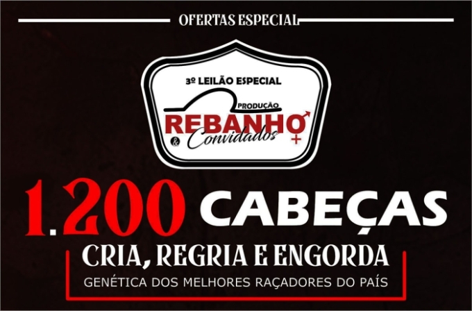 3° Leilão Rebanho e Convidados reúne 1.240 animais de elite em Alcinópolis 3° Leilão Rebanho e Convidados reúne 1.240 animais de elite em Alcinópolis