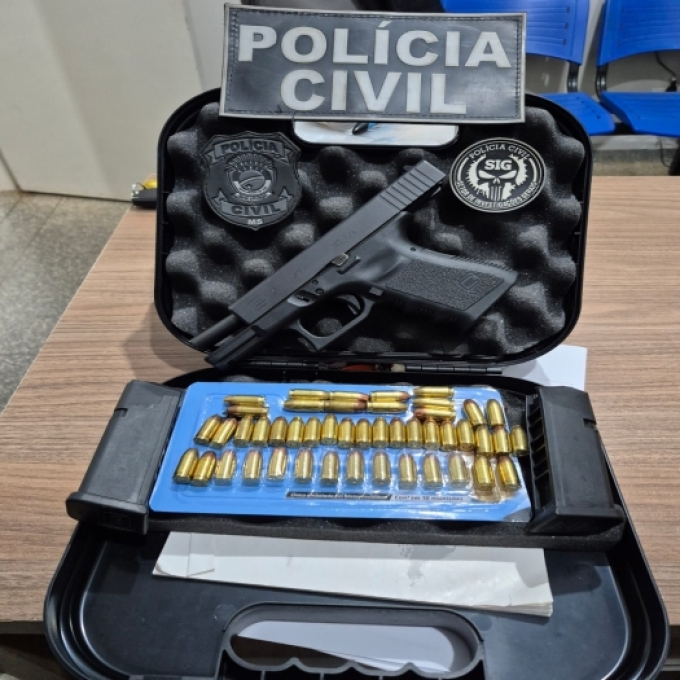 Polícia Civil Apreende Arma de Fogo em Operação Realizada em Chapadão do Sul Polícia Civil Apreende Arma de Fogo em Operação Realizada em Chapadão do Sul