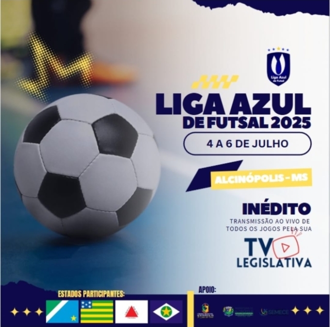 Prepare-se: Liga Azul de Futsal movimenta Alcinópolis neste fim de semana