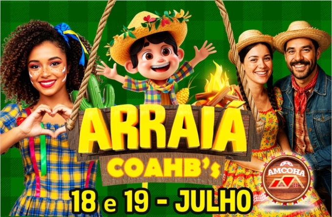26º Arraial das Cohabs será nos dias 18 e 19 de julho com shows, comidas típicas e tradição comunitária 26º Arraial das Cohabs será nos dias 18 e 19 de julho com shows, comidas típicas e tradição comunitária