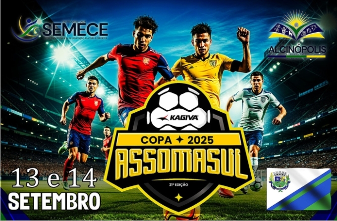 Alcinópolis será sede da Copa Assomasul nos dias 13 e 14 de setembro pela Série B