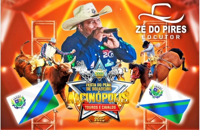 A voz da festa: Zé do Pires estará no rodeio da Festa do Peão de Alcinópolis 2025