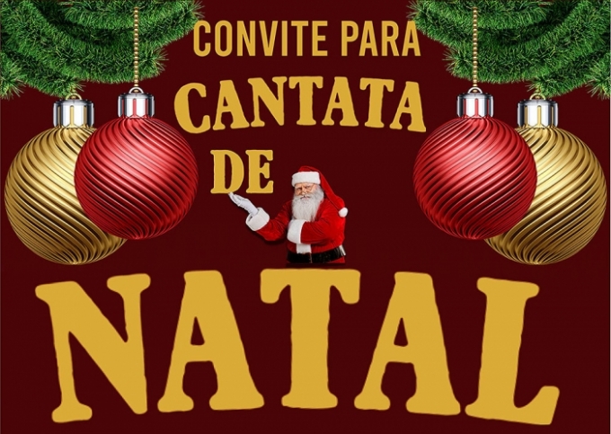 Convite para “Cantata de Natal”.