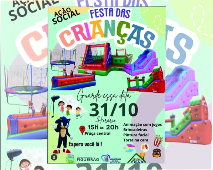 Secretaria de Assistência Social de Figueirão, estará realizando “Dia das Crianças” Secretaria de Assistência Social de Figueirão, estará realizando “Dia das Crianças”