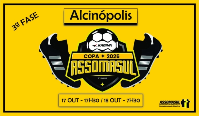 É hoje! Alcinópolis disputa a 3ª fase da Copa Assomasul É hoje! Alcinópolis disputa a 3ª fase da Copa Assomasul