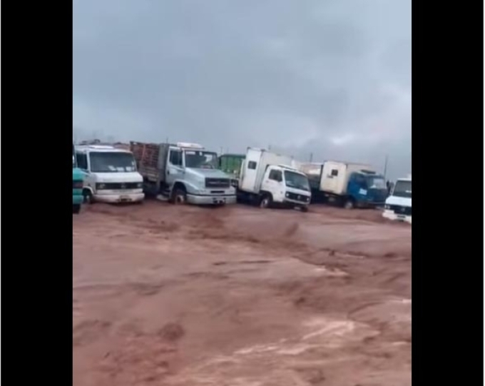 Temporal atinge Nova Alvorada do Sul e causa estragos em empresa de energia solar