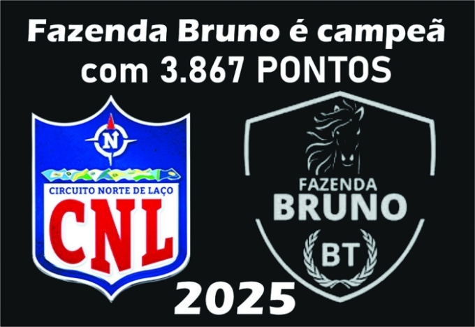 Fazenda Bruno é campeã do Circuito Norte de Laço 2025