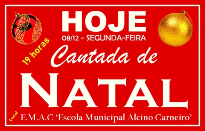 Prefeito de Alcinópolis convida a todos para a “Cantada de Natal”