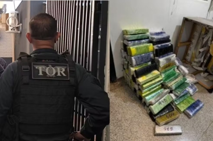 Caminhão de mudança vira esconderijo para carga de maconha; homem é preso em MS