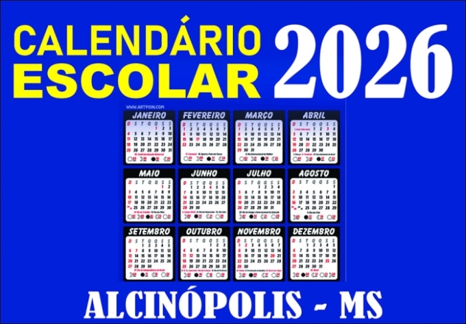 Alcinópolis publica calendário escolar de 2026; início das aulas será em 11 de fevereiro