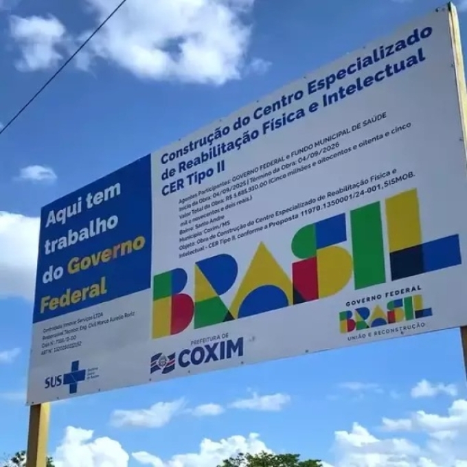 Moradores de Alcinópolis serão beneficiados com construção de Centro de Reabilitação em Coxim
