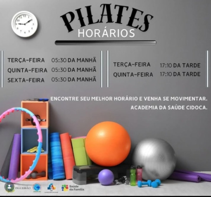Academia da Saúde de Figueirão oferece aulas de pilates em dois períodos
