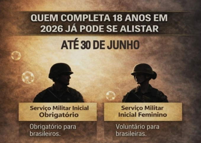 Jovens têm até 30 de junho para alistamento militar obrigatório