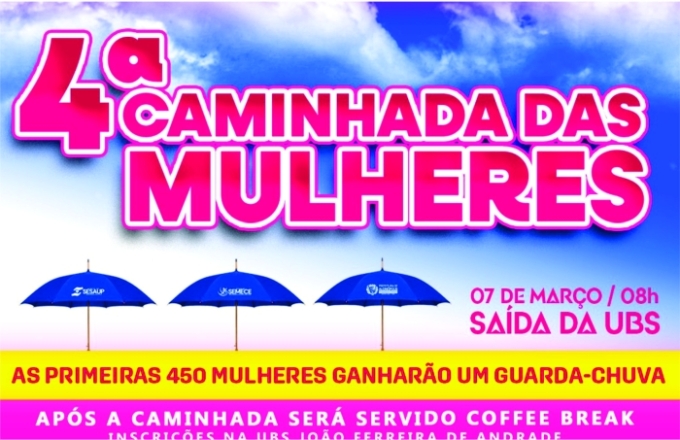 Prefeitura de Alcinópolis promove 4ª Caminhada da Mulher, em março
