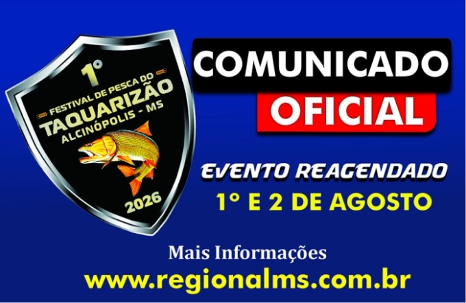 Festival de Pesca do Taquarizão é reagendado para agosto em Alcinópolis