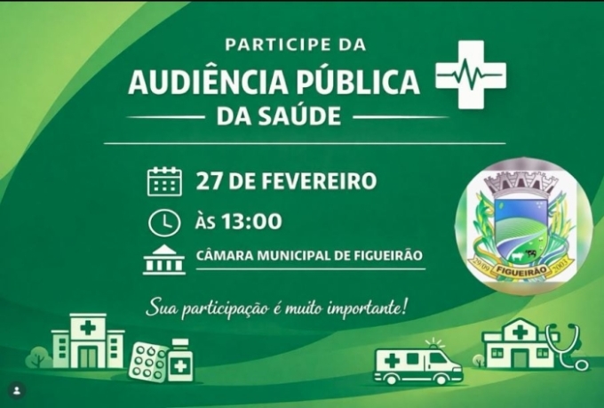 Prefeitura convida população para audiência de apresentação das ações e res
