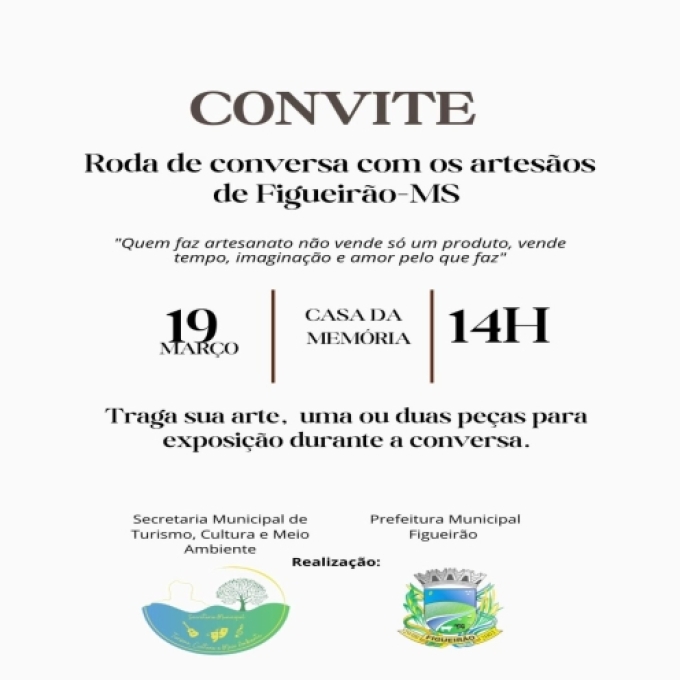 Figueirão promove roda de conversa para valorizar artesãos locais