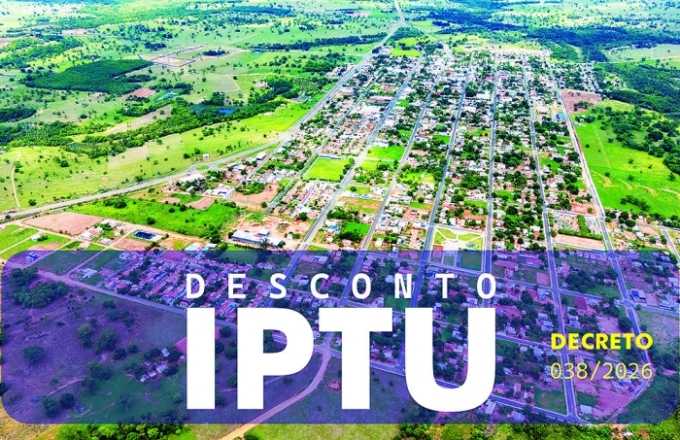 Prefeitura de Alcinópolis define descontos e prazos para pagamento do IPTU