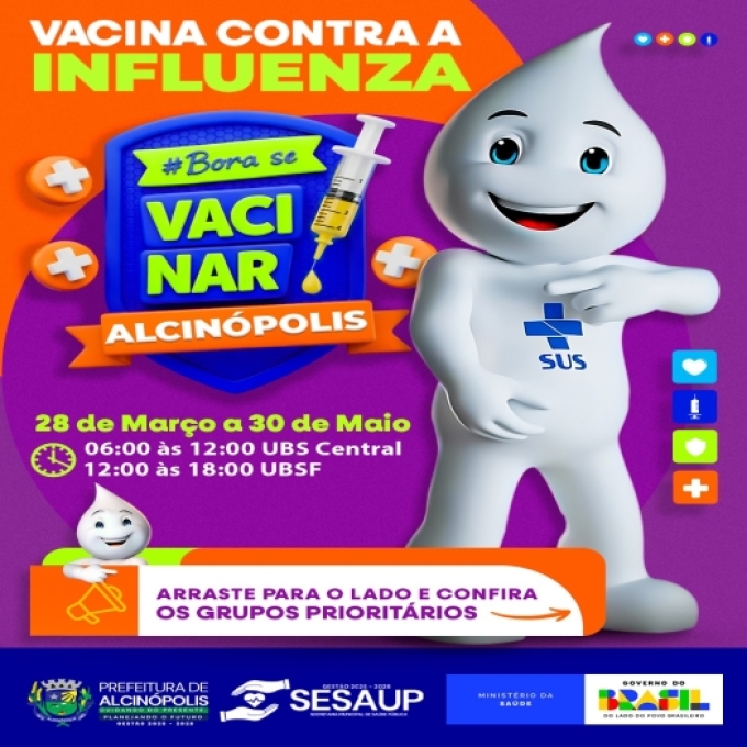 Alcinópolis Inicia Campanha de Vacinação Contra Influenza com Foco em Grupos Prioritários