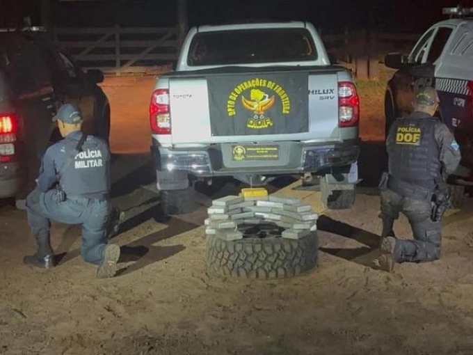 Cocaína avaliada em R$ 2,3 milhões é apreendida na BR-060 em Camapuã