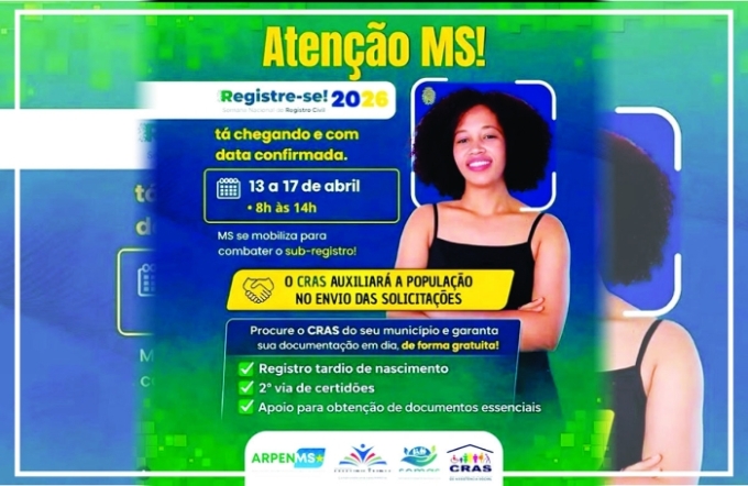 Semana “Registre-se!” oferece emissão gratuita de documentos em Figueirão