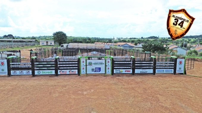 Estrutura da Festa do Peão 2026 já começa a tomar forma e movimenta preparativos em Alcinópolis