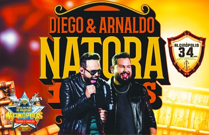 Show gratuito de Diego & Arnaldo é atração deste sábado na Festa do Peão de Alcinópolis