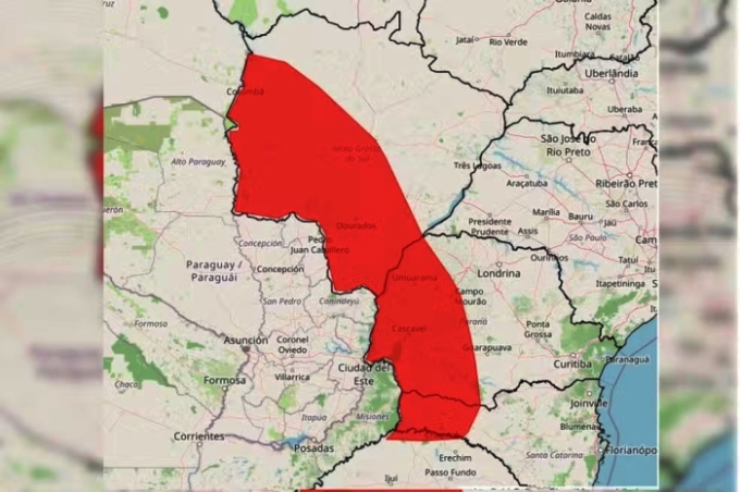 Inmet coloca todas cidades de MS em alerta vermelho