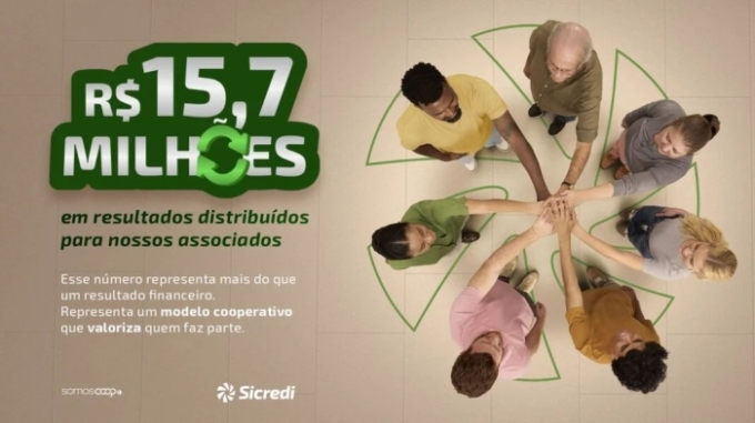 Sicredi Celeiro Centro Oeste distribui mais de R$ 15,7 milhões em resultados entre os associados