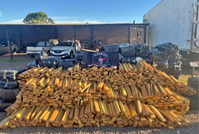 Mais de 3,9 toneladas de maconha são apreendidas em fazenda de MS