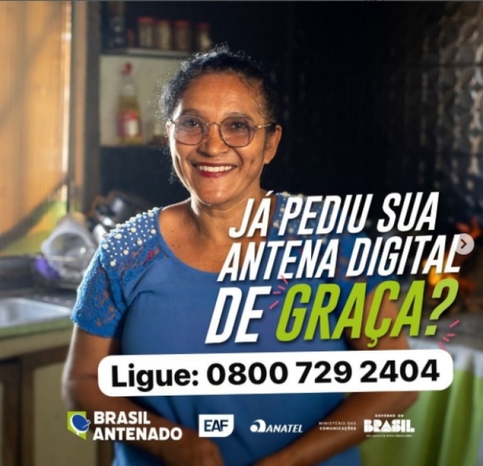 Prefeitura de Alcinópolis reforça campanha para acesso gratuito à antena digital