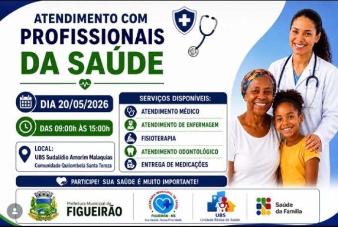 Prefeitura de Figueirão realiza ação de saúde na Comunidade Quilombola Santa Tereza