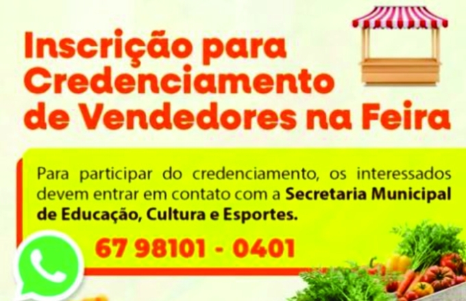 Prefeitura de Alcinópolis abre inscrições para credenciamento de vendedores