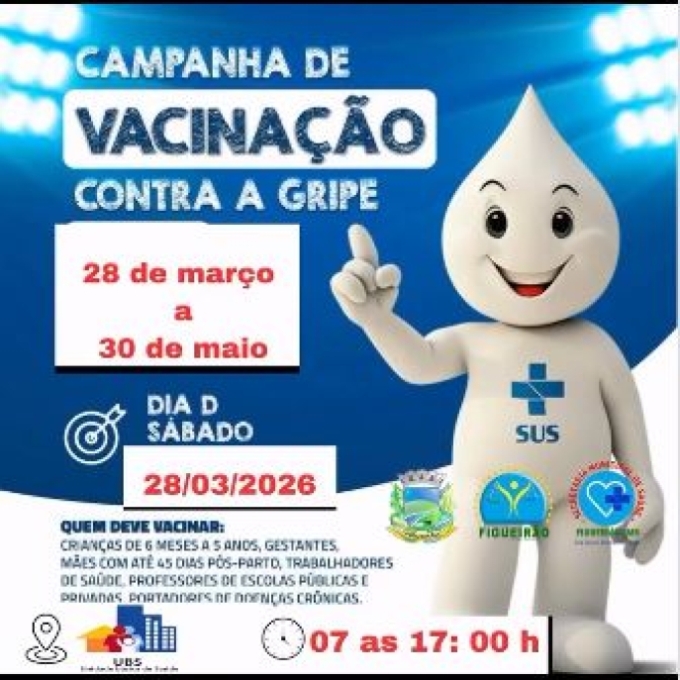 Prefeitura reforça importância da vacinação contra a gripe em Figueirão