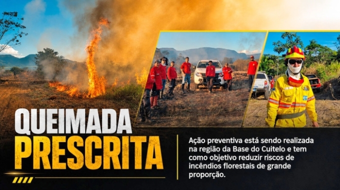 Brigada de Incêndios Florestais de Alcinópolis participa da conclusão da Queimada Prescrita no PENT