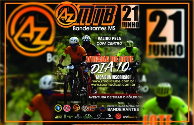 Bandeirantes recebe etapa da Copa Centro de MTB no dia 21 de junho